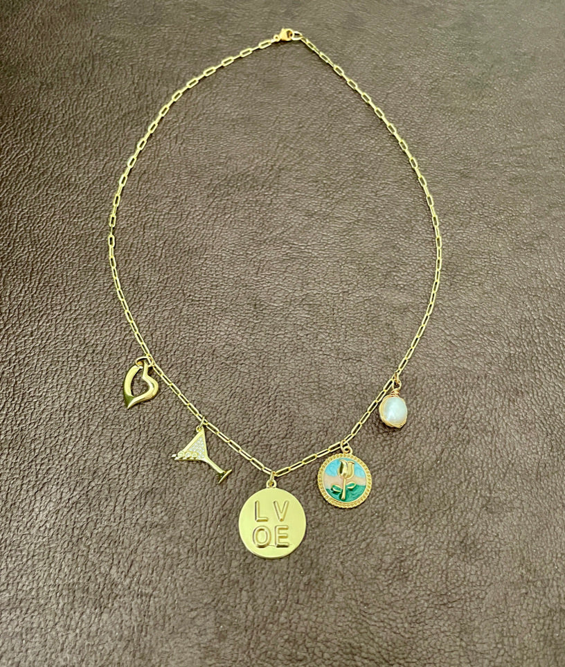 Rose Charm Necklace