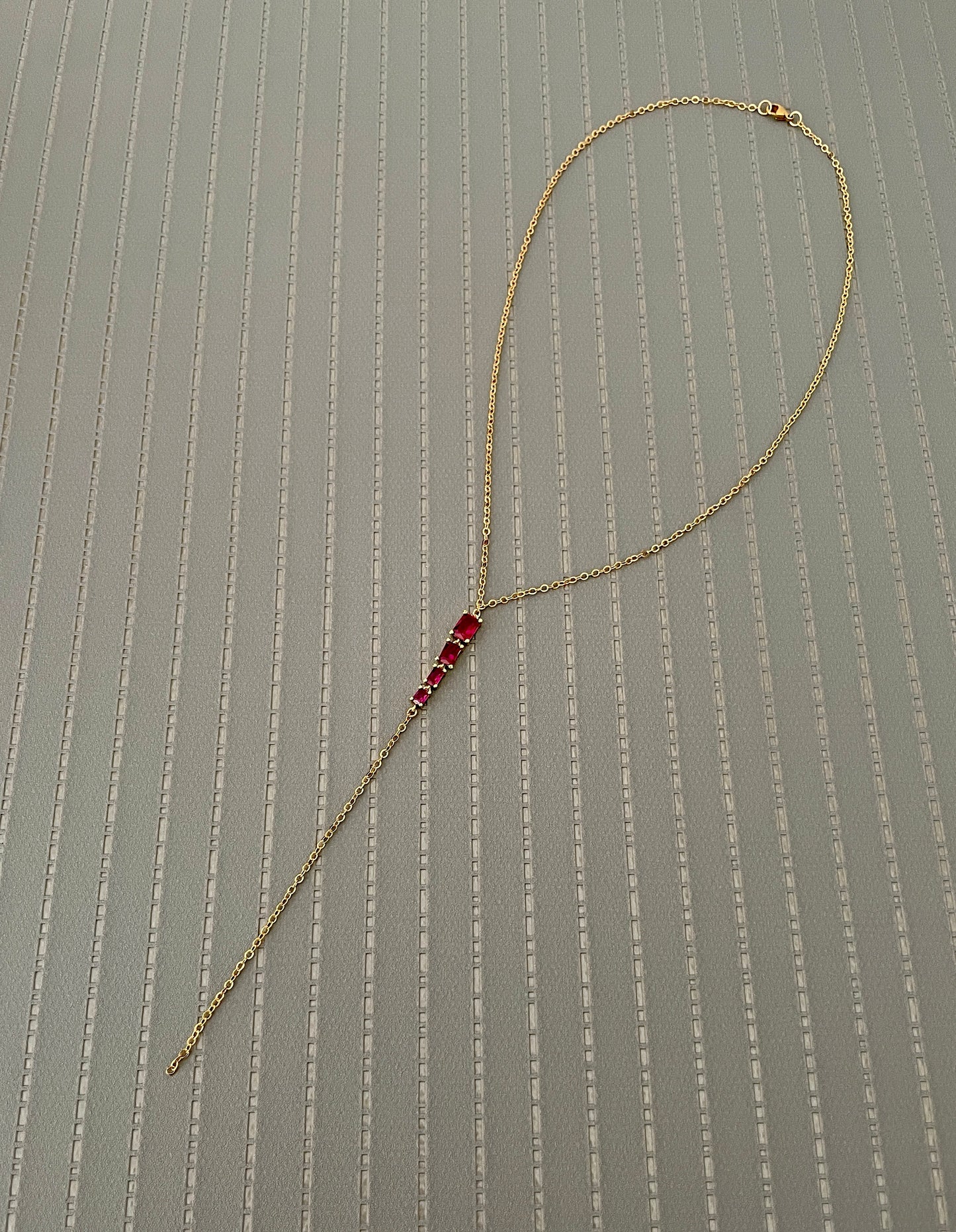 Rosa Lariat Necklace