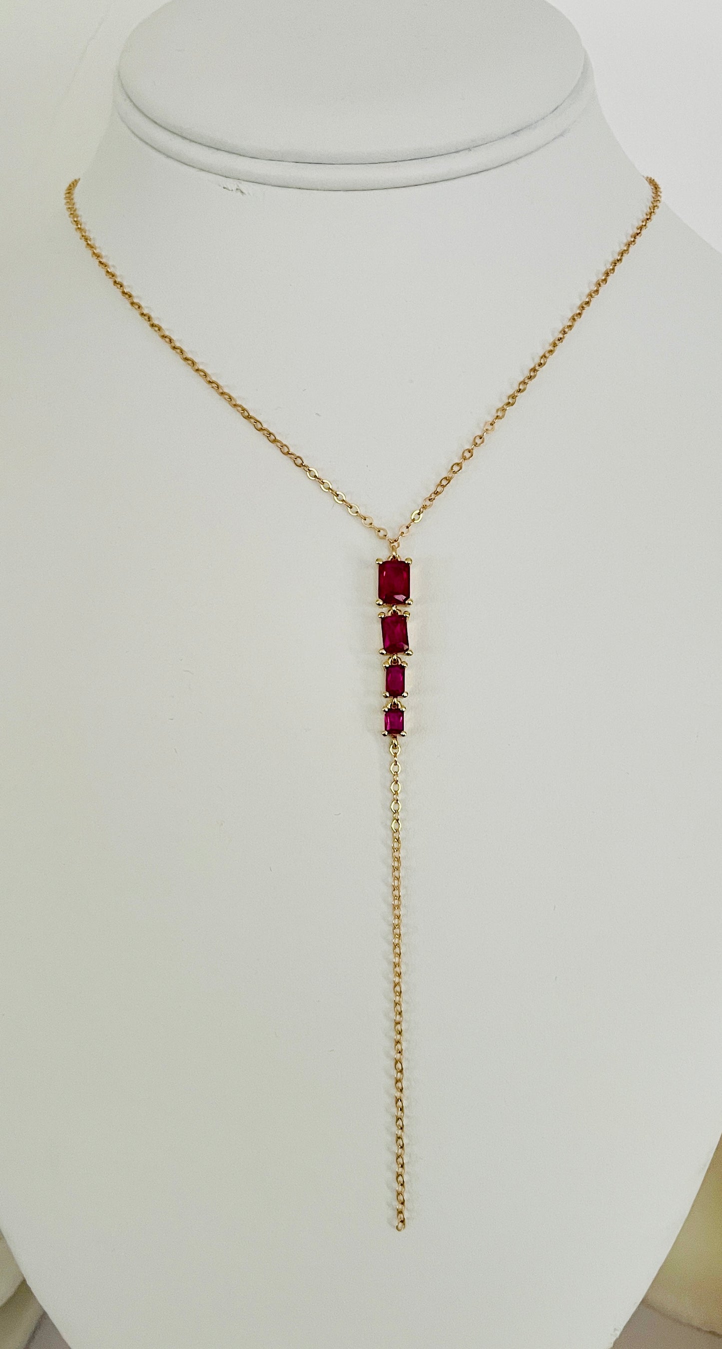 Rosa Lariat Necklace