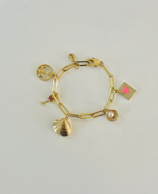 Beach Day Charm Bracelet